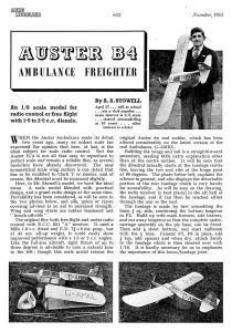 Auster B4 Ambulance Freighter