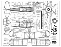 Curtiss F8C Helldiver 12" dime scale