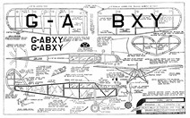 de Havilland Puss Moth dime scale 16"