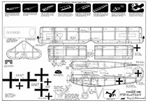 Fokker D.VII 12" dime scale