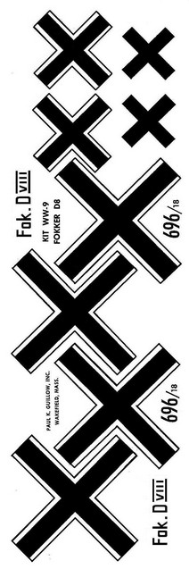 Fokker D.VIII decals