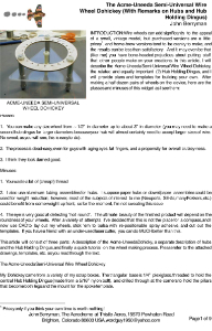 Spoked wheel jig and instructions