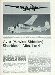 Avro Shakleton Mks 1 to 4