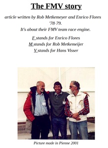 Story of the FMV Team Race Engine